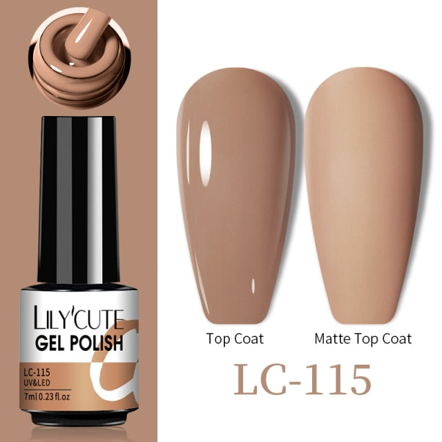 LILYCUTE Thermal Nail Gel Polish 3 Layers Temperature Shiny Color nail polish hozanas4life   