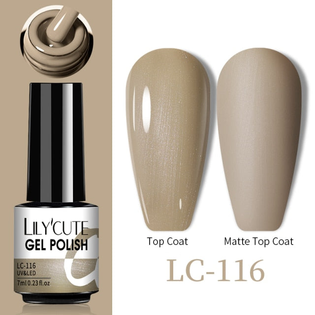 LILYCUTE Thermal Nail Gel Polish 3 Layers Temperature Shiny Color nail polish hozanas4life   