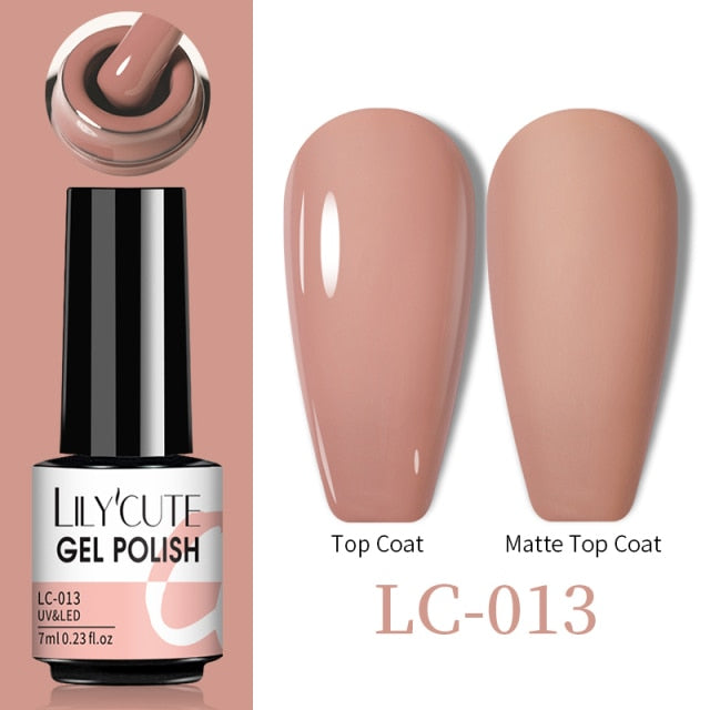 LILYCUTE Thermal Nail Gel Polish 3 Layers Temperature Shiny Color nail polish hozanas4life   