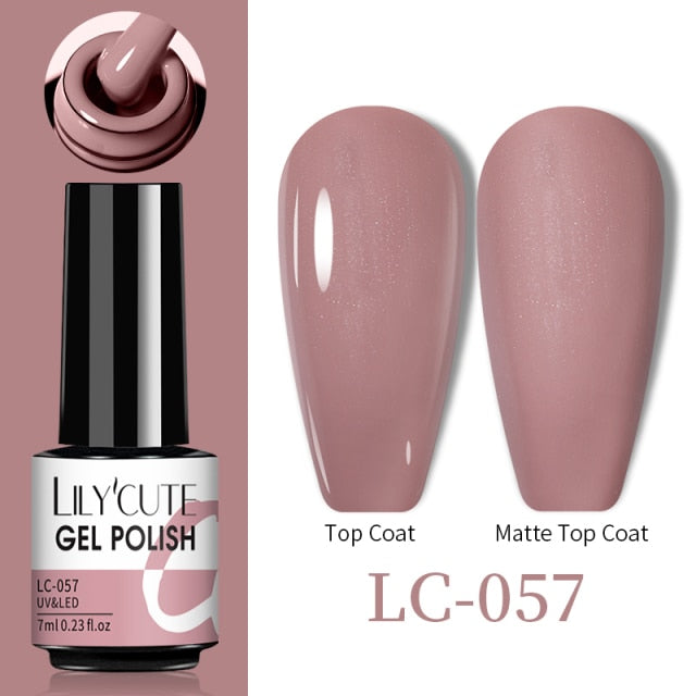 LILYCUTE Thermal Nail Gel Polish 3 Layers Temperature Shiny Color nail polish hozanas4life   