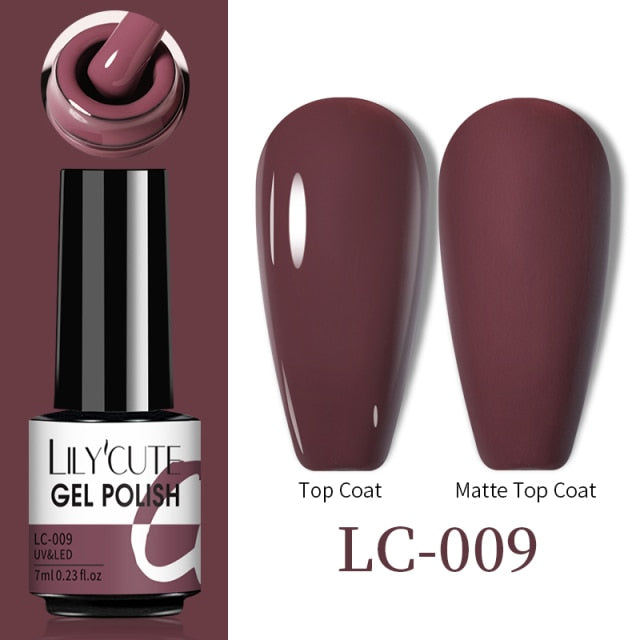 LILYCUTE Thermal Nail Gel Polish 3 Layers Temperature Shiny Color nail polish hozanas4life   