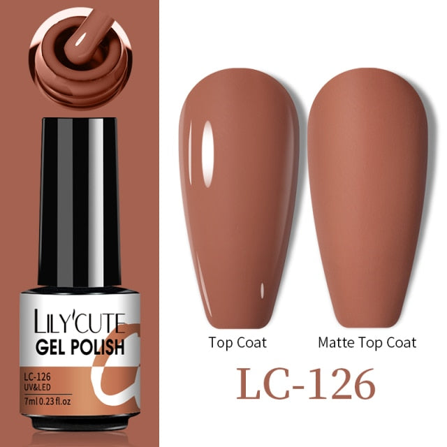 LILYCUTE Thermal Nail Gel Polish 3 Layers Temperature Shiny Color nail polish hozanas4life   