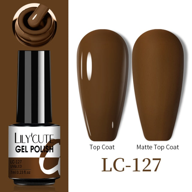 LILYCUTE Thermal Nail Gel Polish 3 Layers Temperature Shiny Color nail polish hozanas4life   