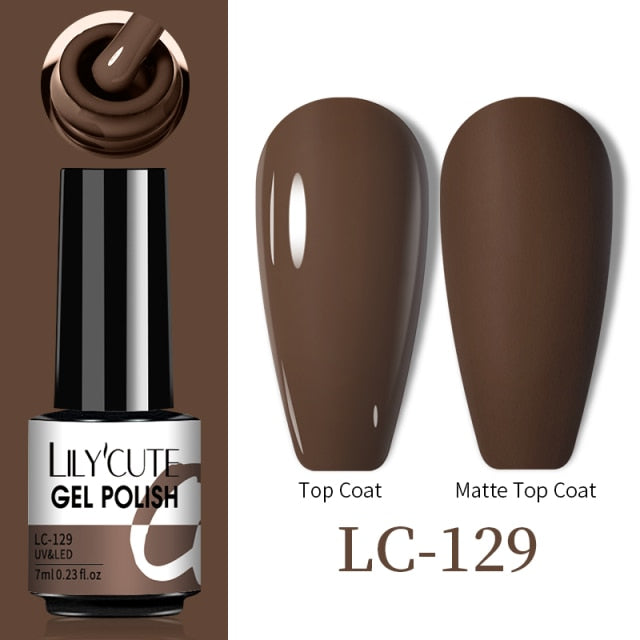 LILYCUTE Thermal Nail Gel Polish 3 Layers Temperature Shiny Color nail polish hozanas4life   