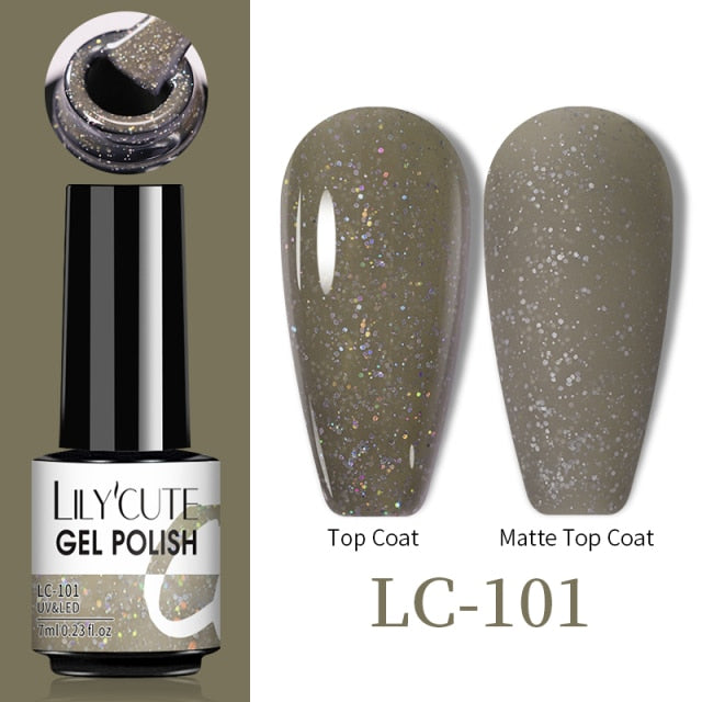 LILYCUTE Thermal Nail Gel Polish 3 Layers Temperature Shiny Color nail polish hozanas4life   