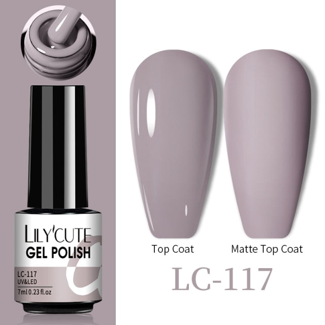 LILYCUTE Thermal Nail Gel Polish 3 Layers Temperature Shiny Color nail polish hozanas4life   