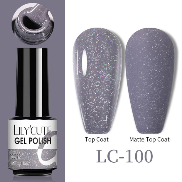 LILYCUTE Thermal Nail Gel Polish 3 Layers Temperature Shiny Color nail polish hozanas4life   