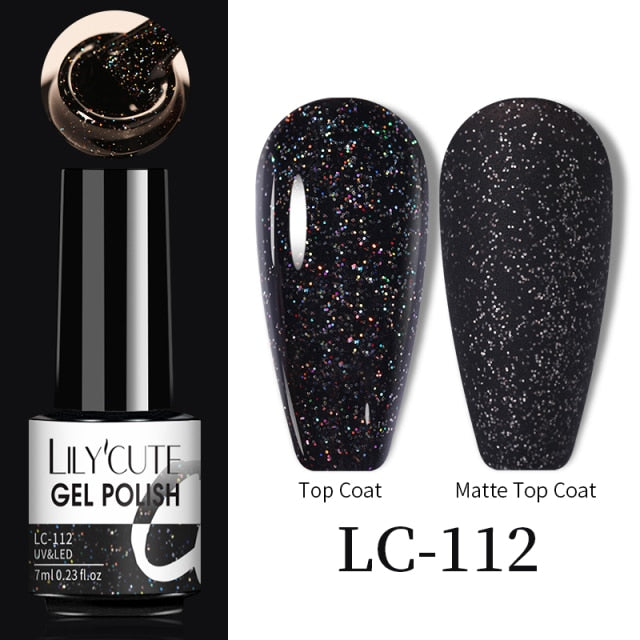 LILYCUTE Thermal Nail Gel Polish 3 Layers Temperature Shiny Color nail polish hozanas4life   