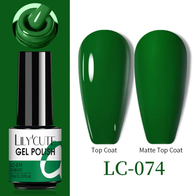 LILYCUTE Thermal Nail Gel Polish 3 Layers Temperature Shiny Color nail polish hozanas4life   