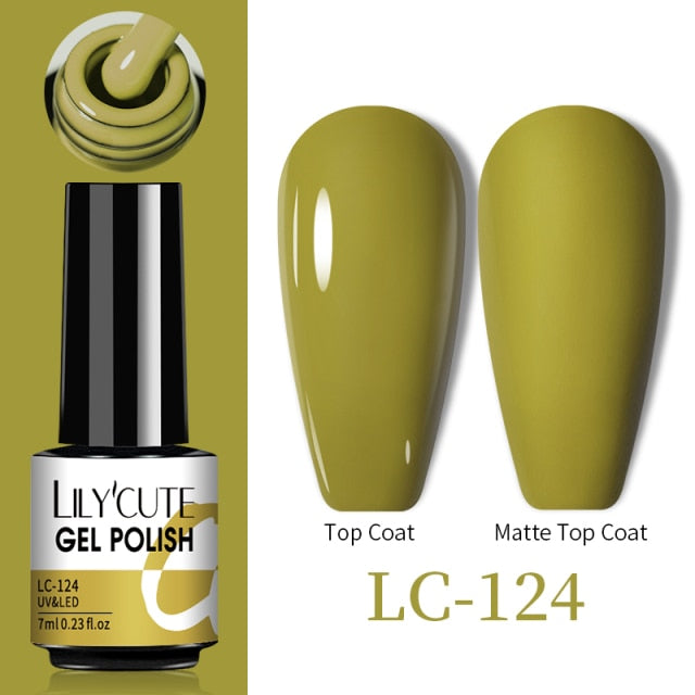 LILYCUTE Thermal Nail Gel Polish 3 Layers Temperature Shiny Color nail polish hozanas4life   