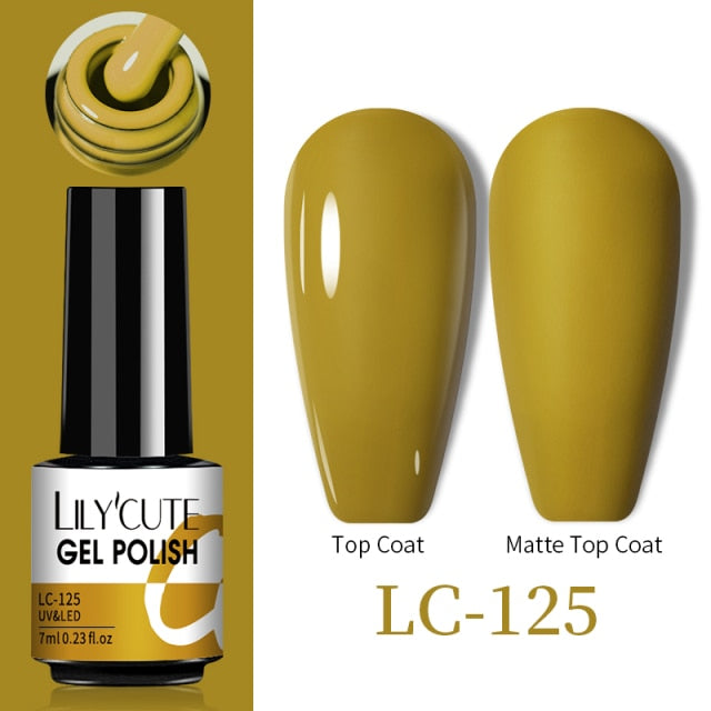 LILYCUTE Thermal Nail Gel Polish 3 Layers Temperature Shiny Color nail polish hozanas4life   