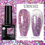 UR SUGAR 7.5ml Glitter UV Gel Nail Polish Glitter Sequins Soak Off nail polish hozanas4life URN102  