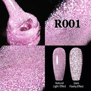 UR SUGAR 7.5ml Glitter UV Gel Nail Polish Glitter Sequins Soak Off nail polish hozanas4life Reflective URR001  
