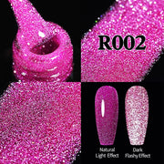 UR SUGAR 7.5ml Glitter UV Gel Nail Polish Glitter Sequins Soak Off nail polish hozanas4life Reflective URR002  
