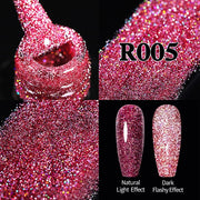 UR SUGAR 7.5ml Glitter UV Gel Nail Polish Glitter Sequins Soak Off nail polish hozanas4life Reflective URR005  