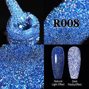 UR SUGAR 7.5ml Glitter UV Gel Nail Polish Glitter Sequins Soak Off nail polish hozanas4life Reflective URR008  