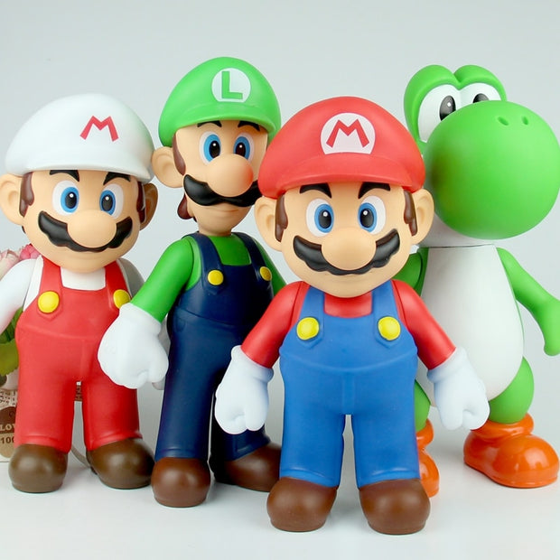 Super Mario Bros Luigi Yoshi Donkey Kong Wario PVC Action Toy Figure super Mario toy hozanas4life   