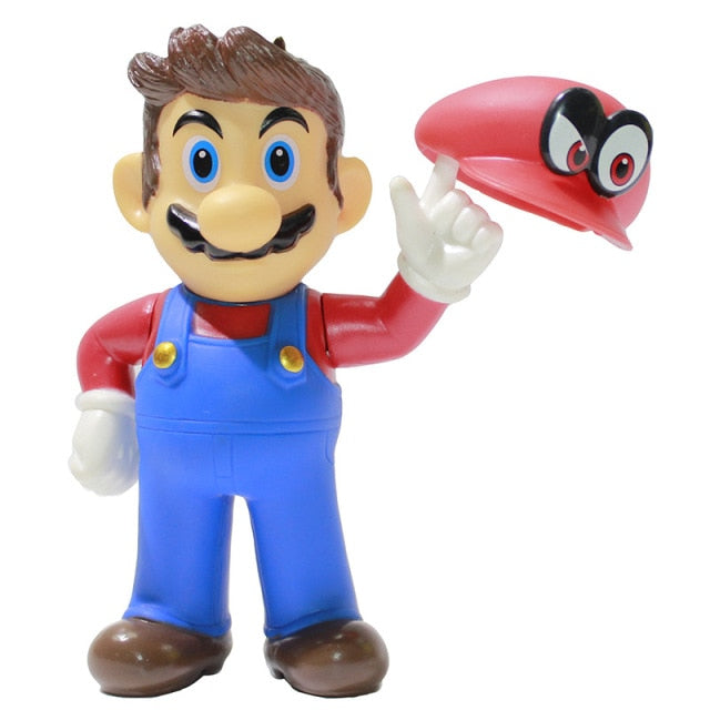 Super Mario Bros Luigi Yoshi Donkey Kong Wario PVC Action Toy Figure super Mario toy hozanas4life as show 17  