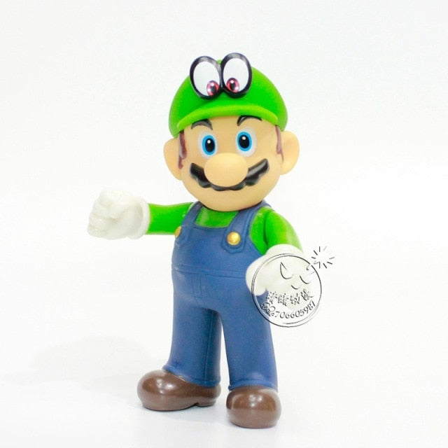 Super Mario Bros Luigi Yoshi Donkey Kong Wario PVC Action Toy Figure super Mario toy hozanas4life as show 23  