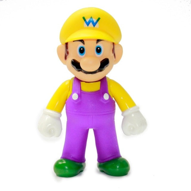 Super Mario Bros Luigi Yoshi Donkey Kong Wario PVC Action Toy Figure super Mario toy hozanas4life as show 24  