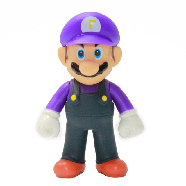 Super Mario Bros Luigi Yoshi Donkey Kong Wario PVC Action Toy Figure super Mario toy hozanas4life as show 25  