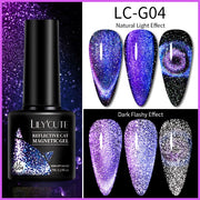 LILYCUTE 7ml Flowing Cat Magnetic Gel Polish Semi Permanent Glitter Magnetic nail polish hozanas4life LC-G04  