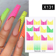 1PC Spring Water Nail Decal and Sticker Flower Leaf New Year Nail Art  hozanas4life X131  