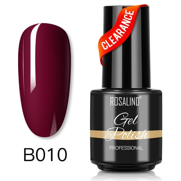 ROSALIND Gel Nail Polish Plastic Bottle 70Colors Gel Polish nail polish hozanas4life SLA-B010  