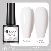 UR SUGAR 7.5ml Glitter UV Gel Nail Polish Glitter Sequins Soak Off nail polish hozanas4life UR-002  