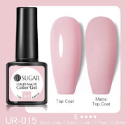 UR SUGAR 7.5ml Glitter UV Gel Nail Polish Glitter Sequins Soak Off nail polish hozanas4life UR-015  