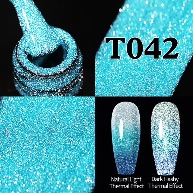 UR SUGAR 7.5ml Glitter UV Gel Nail Polish Glitter Sequins Soak Off nail polish hozanas4life   