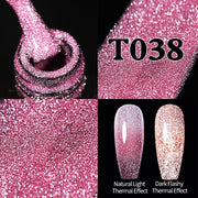 UR SUGAR 7.5ml Glitter UV Gel Nail Polish Glitter Sequins Soak Off nail polish hozanas4life Reflective Thermal38  