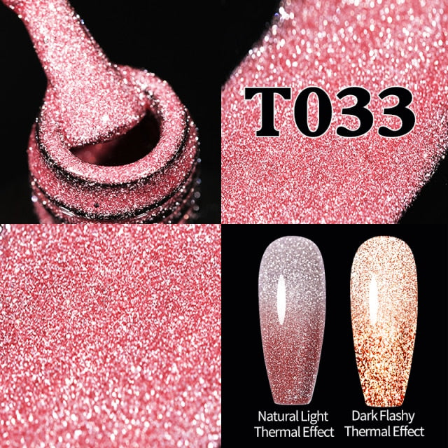 UR SUGAR 7.5ml Glitter UV Gel Nail Polish Glitter Sequins Soak Off nail polish hozanas4life Reflective Thermal33  