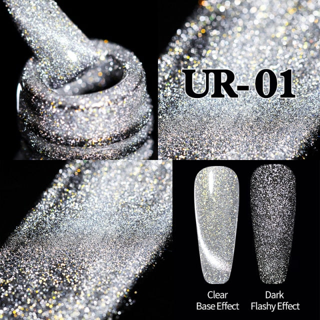 UR SUGAR 7.5ml Glitter UV Gel Nail Polish Glitter Sequins Soak Off nail polish hozanas4life