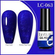 LILYCUTE 7ml Flowing Cat Magnetic Gel Polish Semi Permanent Glitter Magnetic nail polish hozanas4life 63  