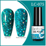LILYCUTE 7ml Flowing Cat Magnetic Gel Polish Semi Permanent Glitter Magnetic nail polish hozanas4life 75  