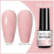 LILYCUTE 7ml Flowing Cat Magnetic Gel Polish Semi Permanent Glitter Magnetic nail polish hozanas4life 104  