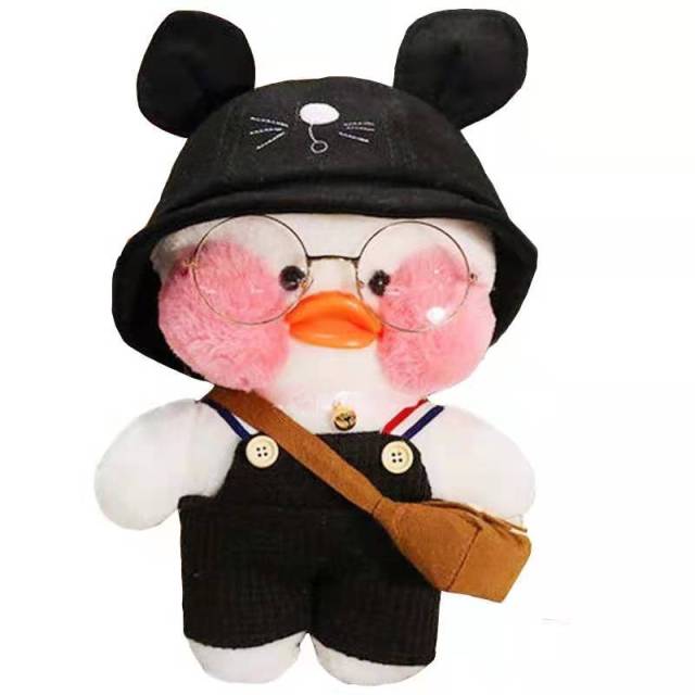 New Year Gift Cartoon LaLafanfan Cafe Duck Plush Toy  hozanas4life 001-cat h-w  