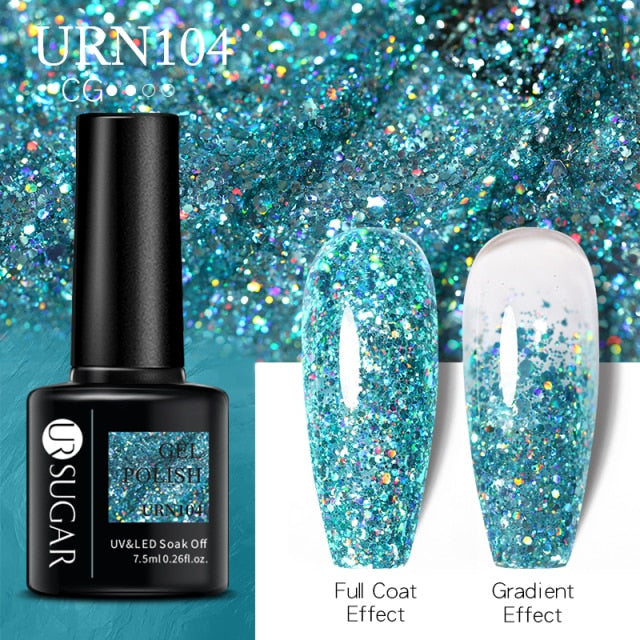 UR Sugar 7.5ML Gel Polish Manicure For Nails Christmas Semi Permanent nail polish hozanas4life URN104  