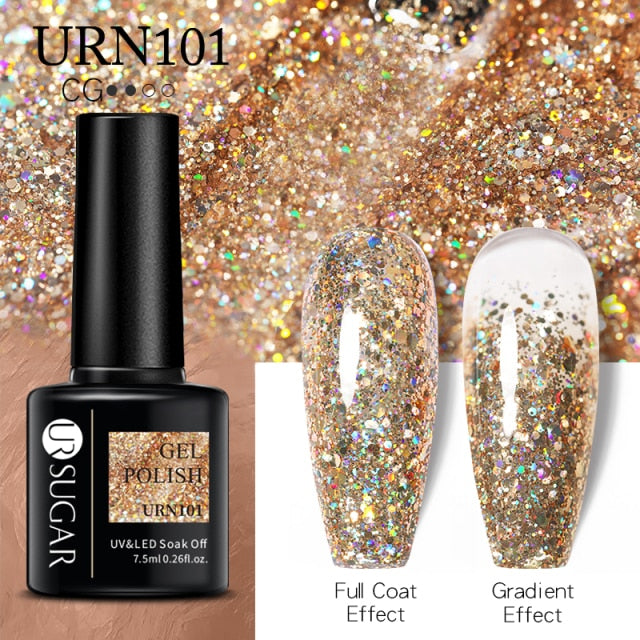 UR Sugar 7.5ML Gel Polish Manicure For Nails Christmas Semi Permanent nail polish hozanas4life URN101  