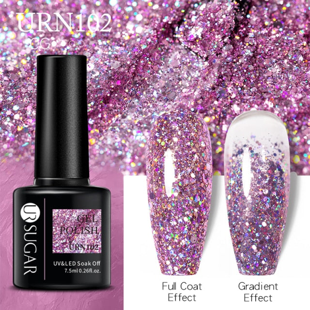 UR Sugar 7.5ML Gel Polish Manicure For Nails Christmas Semi Permanent nail polish hozanas4life URN102  