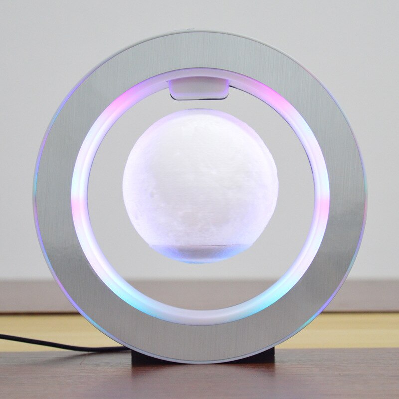 Magnetic levitation luminous 4 inch moon home table lamp decoration creative gift crafts  anime led light  novelty items  hozanas4life   