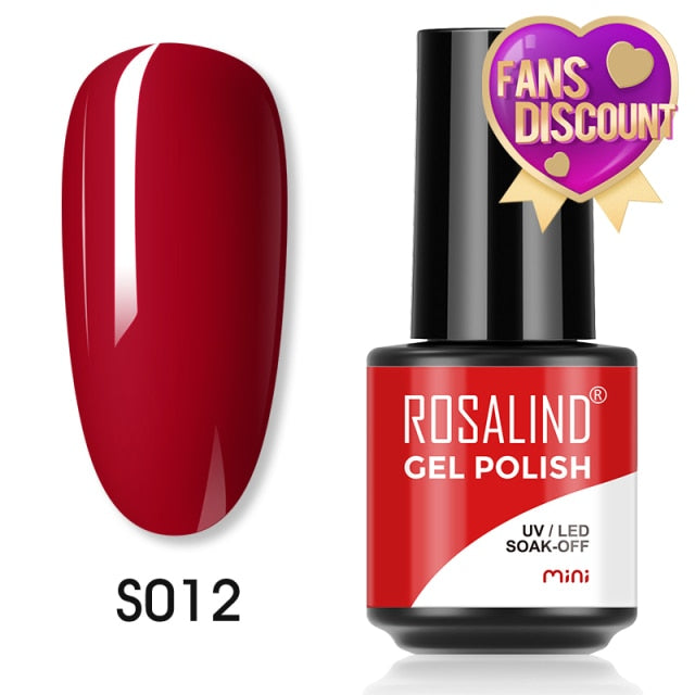 ROSALIND Gel Nail Polish Plastic Bottle 70Colors Gel Polish nail polish hozanas4life SLS-S012  