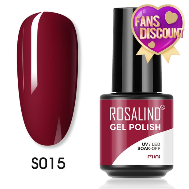 ROSALIND Gel Nail Polish Plastic Bottle 70Colors Gel Polish nail polish hozanas4life SLS-S015  