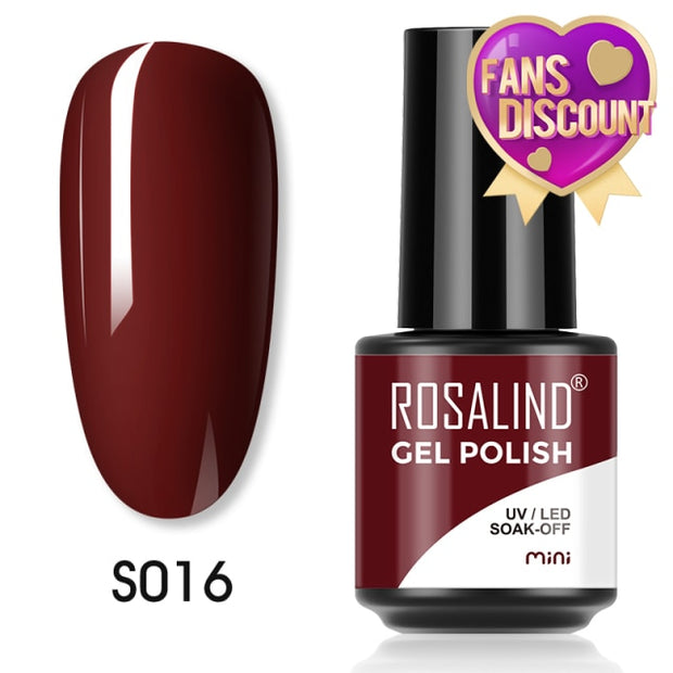 ROSALIND Gel Nail Polish Plastic Bottle 70Colors Gel Polish nail polish hozanas4life SLS-S016  