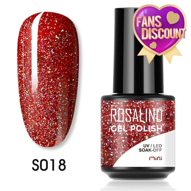 ROSALIND Gel Nail Polish Plastic Bottle 70Colors Gel Polish nail polish hozanas4life SLS-S018  