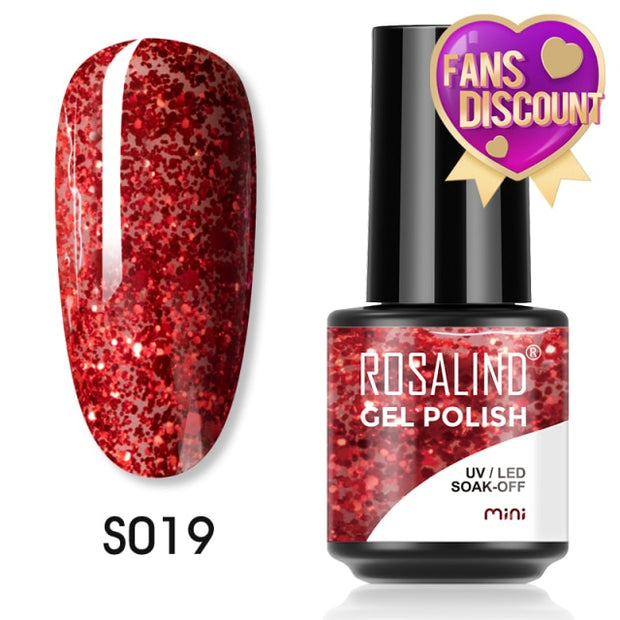 ROSALIND Gel Nail Polish Plastic Bottle 70Colors Gel Polish nail polish hozanas4life SLS-S019  