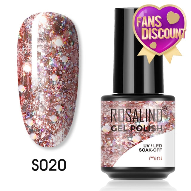 ROSALIND Gel Nail Polish Plastic Bottle 70Colors Gel Polish nail polish hozanas4life SLS-S020  