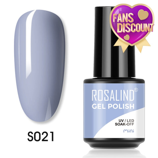 ROSALIND Gel Nail Polish Plastic Bottle 70Colors Gel Polish nail polish hozanas4life SLS-S021  