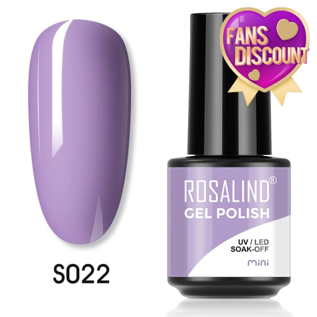 ROSALIND Gel Nail Polish Plastic Bottle 70Colors Gel Polish nail polish hozanas4life SLS-S022  